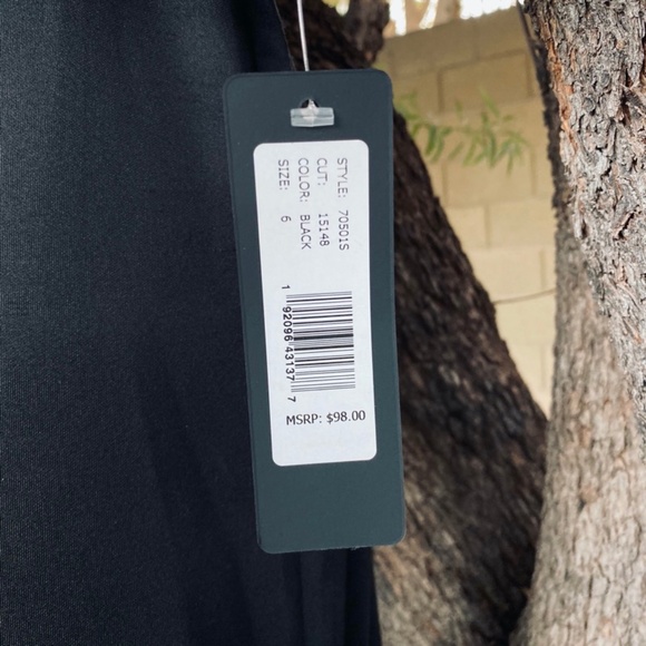 bebe Black Jumpsuit Bell Sleeves Off shoulder NWT - Picture 6 of 7